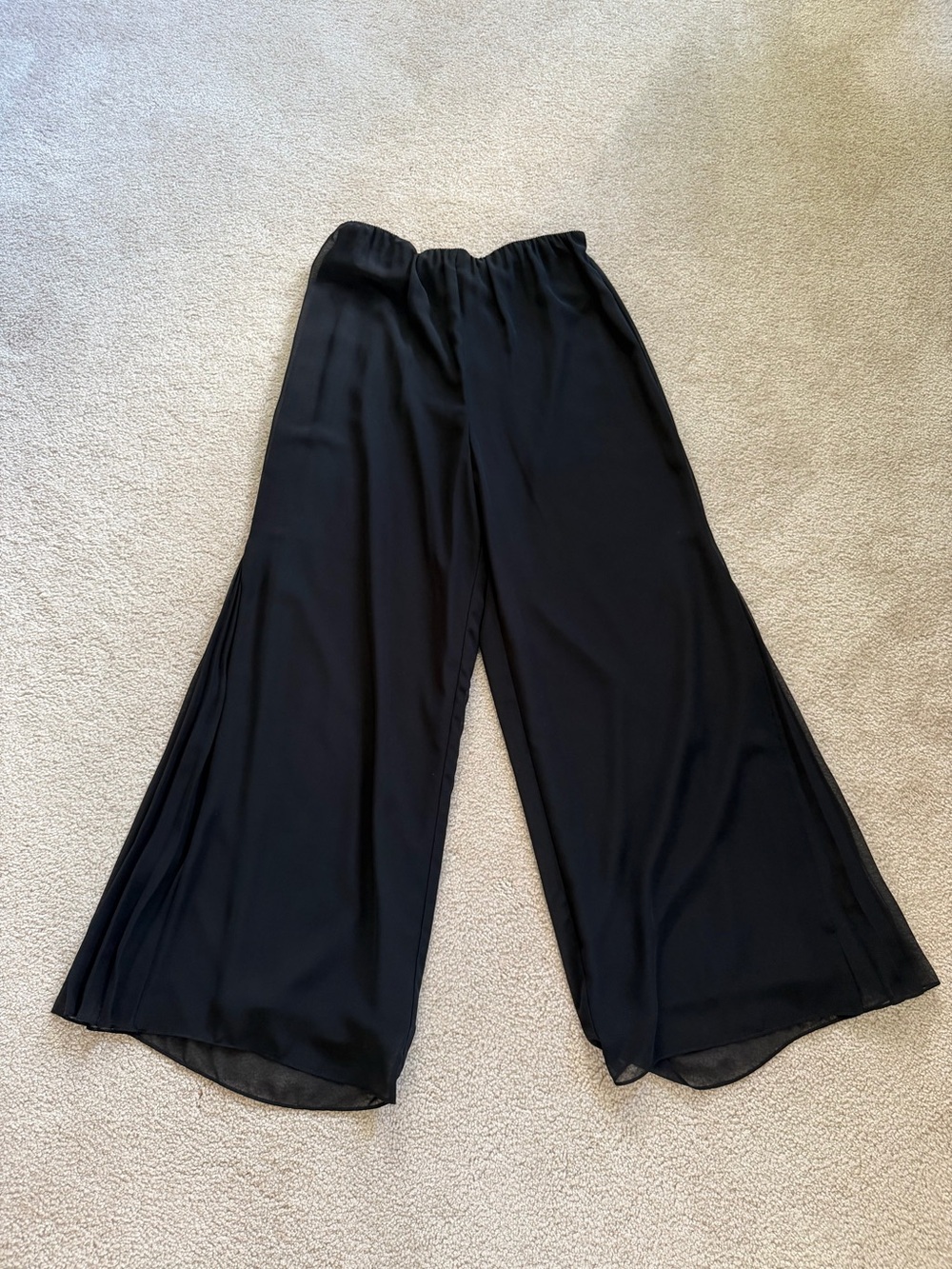 Vintage Black Wide-Leg Palazzo Pants